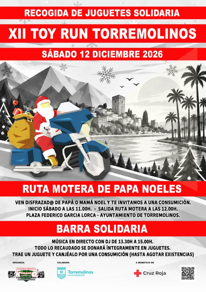 Cartel del Toy Run 20206 del Morto Club Komando Amimoto Torremolinos