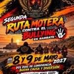 Cartel de II RUTA MOTERA CONTRA EL BUYLLING Y ACOSO ESCOLAR