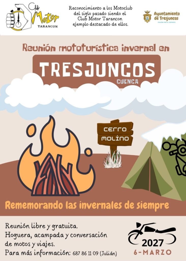 Cartel de la hoguera de los motorruteros